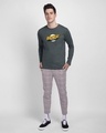 Shop Bazinga Sheldon Full Sleeve T-Shirt Nimbus Grey-Full