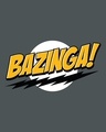 Shop Bazinga Sheldon Full Sleeve T-Shirt Nimbus Grey