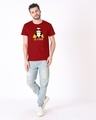Shop Be A Hero Panda Half Sleeve T-Shirt-Full