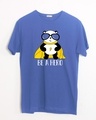 Shop Be A Hero Panda Half Sleeve T-Shirt-Front