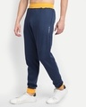 Shop Men's Blue Mid Rise Relaxed Fit Joggers-Design