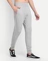 Shop Men's Grey Mid Rise Relaxed Fit Joggers-Design