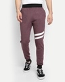 Shop Men's Maroon Mid Rise Relaxed Fit Joggers-Front