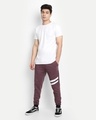 Shop Men's Maroon Mid Rise Relaxed Fit Joggers