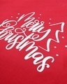Shop Men's Red Merry Christmas Printed Relaxed Fit T Shirt-Full
