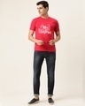 Shop Men's Red Merry Christmas Printed Relaxed Fit T Shirt