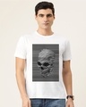 Shop Skull Lines Half Sleeve T Shirt For Men
