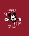 Shop Be Brave Be Strong Boyfriend T-Shirt (DL) Bold Red