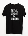 Shop Be Different Half Sleeve T-Shirt-Front