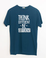 Shop Be Different Half Sleeve T-Shirt-Front