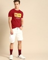 Shop Be-Er Solution Half Sleeve T-Shirt Bold Red-Full