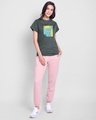 Shop Be Kind Colorblock Boyfriend T-Shirt Nimbus Grey-Full