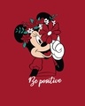 Shop Be Positive Minnie Boyfriend T-Shirt (DL) Bold Red-Full