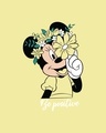 Shop Be Positive Minnie Boyfriend T-Shirt (DL) Pastel Yellow-Full