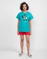 Shop Be Positive Minnie Boyfriend T-Shirt (DL) Tropical Blue-Design