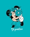 Shop Be Positive Minnie Boyfriend T-Shirt (DL) Tropical Blue-Full