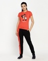 Shop Be Positive Minnie Half Sleeve T-Shirt (DL) Smoke Red-Design
