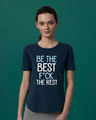 Shop Be The Best Basic Round Hem T-Shirt-Front