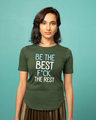 Shop Be The Best Basic Round Hem T-Shirt-Front