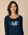 Shop Be The Light Scoop Neck Full Sleeve T-Shirt-Front
