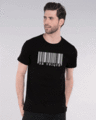 Shop Be Unique Barcode Glow In Dark Half Sleeve T-Shirt -Front