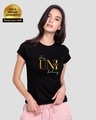 Shop Be Unique Gold Half Sleeve T-Shirt-Front
