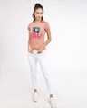 Shop Be You But Cooler Half Sleeve Printed T-Shirt Misty Pink-Full