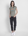 Shop Be You Stripes Half Sleeve Printed T-Shirt Meteor Grey-Design