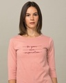 Shop Be Your Own Inspiration Round Neck 3/4th Sleeve T-Shirt-Front