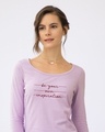 Shop Be Your Own Inspiration Scoop Neck Full Sleeve T-Shirt-Front