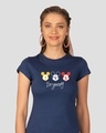 Shop Be Yourself Mickey Half Sleeve T-Shirt (DL)-Front