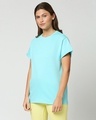 Shop Beach Blue Boyfriend T-Shirt-Design