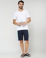 Shop Beach Blue Color Block Shorts-Full