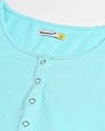 Shop Beach Blue Full Sleeve Henley T-Shirt