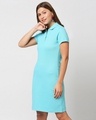 Shop Beach Blue Pique Dress-Design