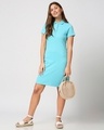 Shop Beach Blue Pique Dress