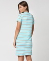 Shop Beach Blue Stripe T-Shirt Dress-Full