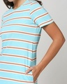 Shop Beach Blue Stripe T-Shirt Dress
