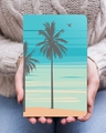 Shop Beach View Designer Notebook (Hardbound, A5 Size, 144 Pages, Unruled Pages)-Front