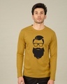 Shop Beard Man Full Sleeve T-Shirt-Front