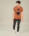 Shop Beard Man Half Sleeve T-Shirt
