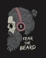 Shop Beard Skull Half Sleeve T-Shirt