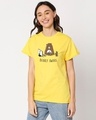 Shop Bearly Awake Boyfriend T-Shirt Empire Yellow