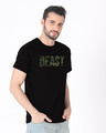 Shop Beast Camouflage Half Sleeve T-Shirt-Design