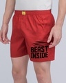 Shop Beast Inside Side Printed Boxer-Front