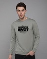 Shop Beast Is Unleashed Fleece Light Sweatshirt-Front