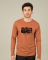 Shop Beast Is Unleashed Full Sleeve T-Shirt-Front