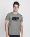 Shop Beast Is Unleashed Half Sleeve T-Shirt-Front