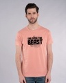 Shop Beast Is Unleashed Half Sleeve T-Shirt-Design