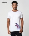 Shop Beast Mode Round Neck Varsity T-Shirt (Sun Active)-Design